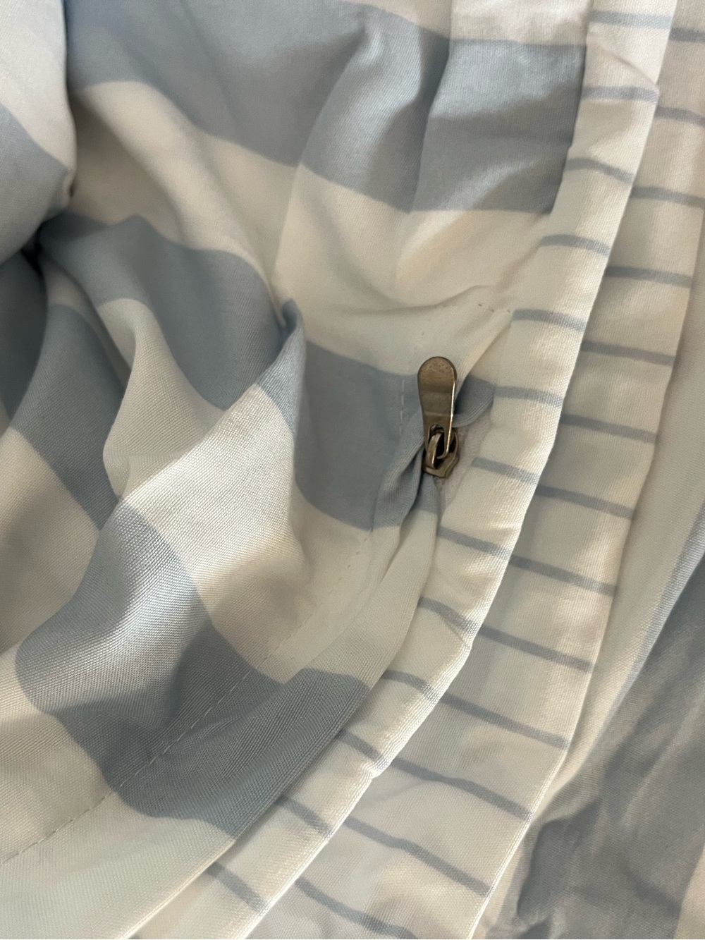 NWT Classic Blue & White Striped QUEEN Duvet Cover Set - Picture 4 of 9